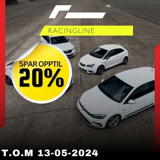 Spar opptil 20% på Racingline og gi bilen din et løft