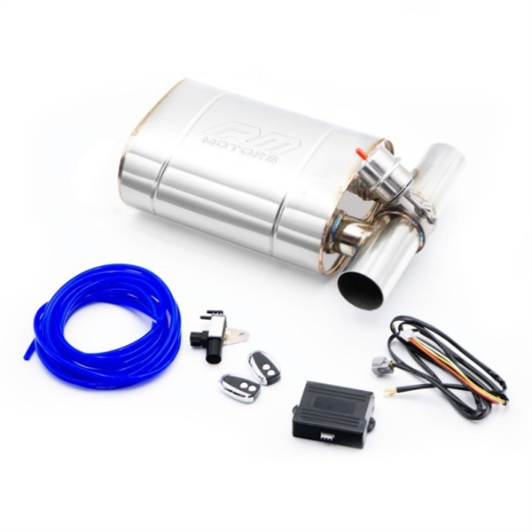 RM Motors Elliptical Silencer with Vacuum Valve EV02 Can length - 400 mm, Pipe diameter - 63,5 mm