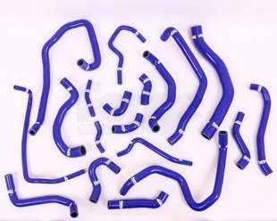 Forge Motorsport VW Golf Mk7 GTi 2.0 Silicone Coolant Hose Kit - With Hose Clamp Kit - Blue