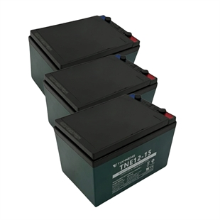 Batteri 12 V 12 Ah (3 stk.)