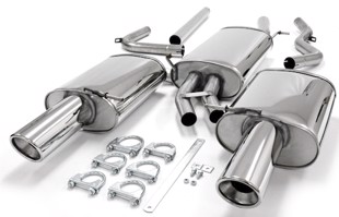 TA-Technix Duplex Catback system i rustfritt stål Audi A4 B7