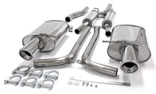 TA-Technix Duplex Catback system i rustfritt stål Audi A4 B7
