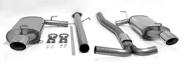 TA-Technix Duplex Catback system i rustfritt stål Mazda 6