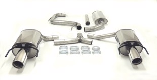 TA-Technix Duplex Catback system i rustfritt stål Saab 9-3