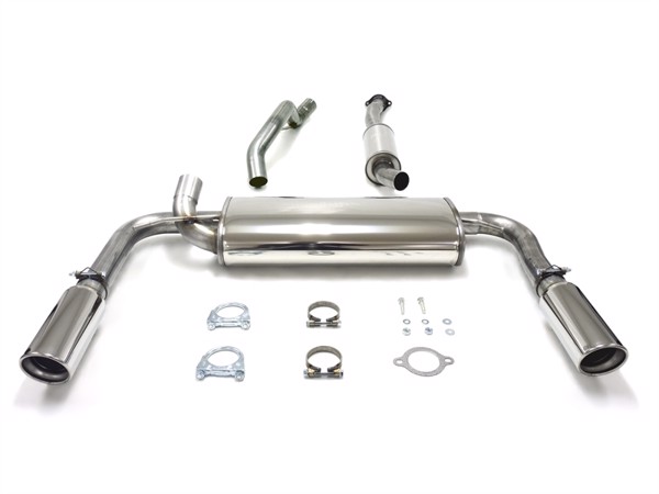 TA-Technix Duplex Catback system i rustfritt stål Volvo V50