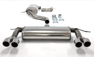 TA-Technix Duplex Catback system i rustfritt stål VW Golf 7