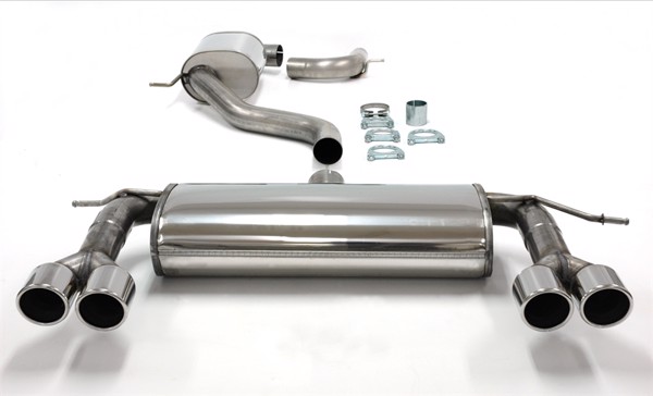 TA-Technix Duplex Catback system i rustfritt stål VW Golf 7