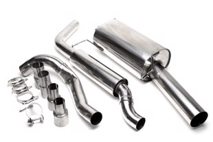 TA-Technix Catback system i rustfrit stål VW Scirocco II