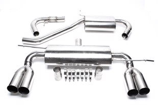 TA-Technix Duplex Catback system i rustfritt stål VW Golf 5 Plus