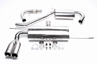 TA-Technix Catback system i rustfrit stål VW Golf 5