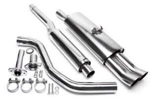 TA-Technix Catback system i rustfrit stål VW Polo 86C