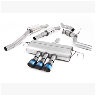 Milltek Cat Back Resonated - Type-R Stil med Brent Titanium Enderør Honda Civic FK7 (Non GPF)
