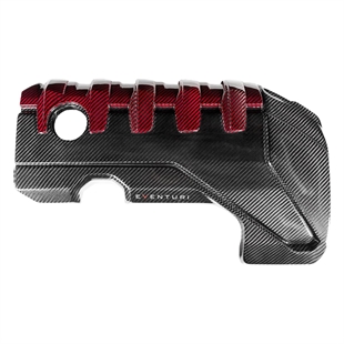 Eventuri Black and Red Engine Cover Audi RS3/TTRS 8S Gen 2 