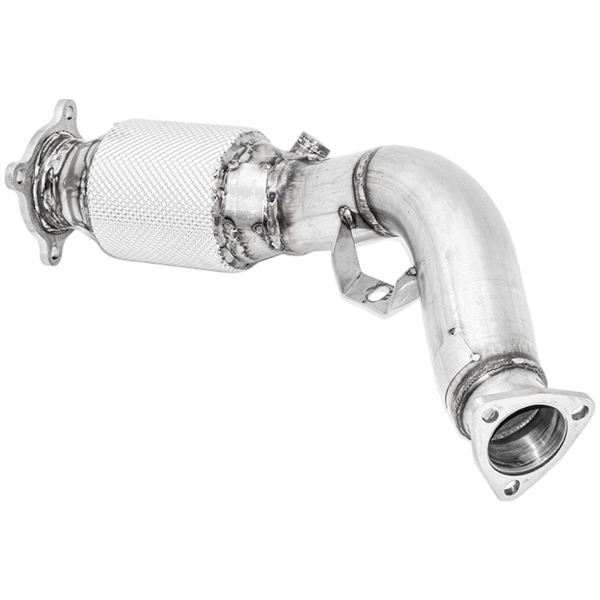 Friedrich Motorsport 76mm Downpipe med 200-Cellers Sports Katalysator, Rustfritt Stål Audi A4 B8 (8K)