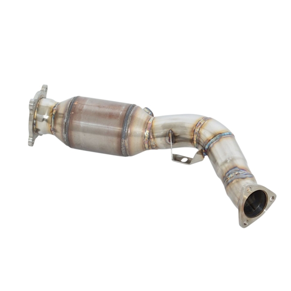 Friedrich Motorsport 76mm Downpipe med 200-cellers HJS Sportskat. Rustfritt Stål  Audi A4 B8 (8K)