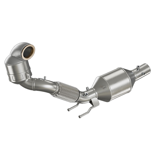 Friedrich Motorsport 76mm Downpipe Med 200-Cellers HJS Sportskatalysator og OPF Rustfritt Stål VW Polo AW
