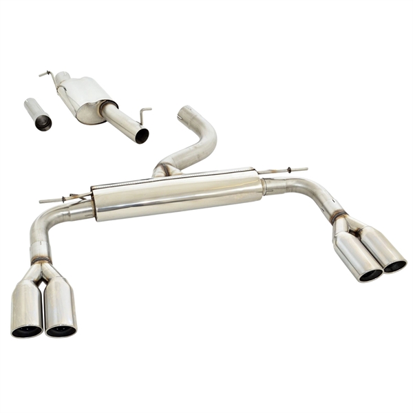 Friedrich Motorsport 76mm Duplex Eksosanlegg Audi A3 8V Cabriolet Quattro