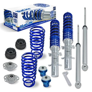 JOM Blueline Coilovers Med Domcap Sett VW Golf 4