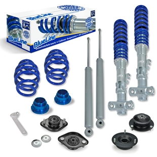 JOM Blueline Coilovers Med Domcap Sett BMW E36