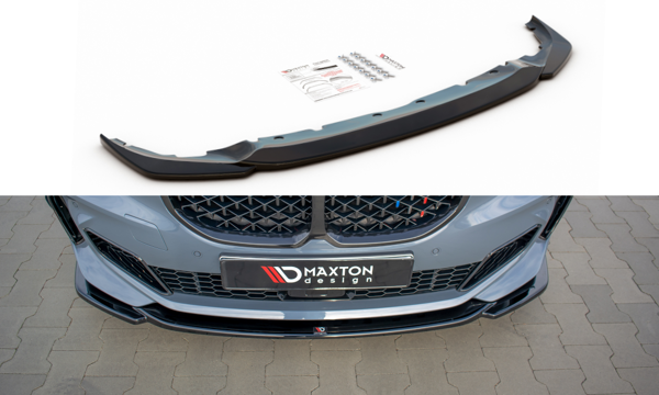 Maxton Front Splitter V.3 For BMW 1 F40 M-Pack/ M135I  - Gloss Black