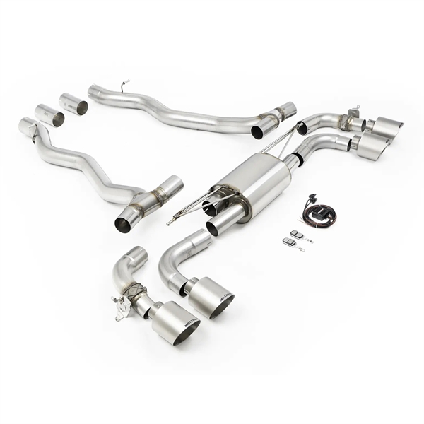 Milltek (NAS/ROW Spec) - Axle Back med Børstede Titanium Enderør BMW 5 Serie M5 G90/G99