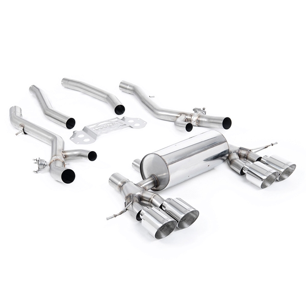 Milltek OPF/GPF Bakre Eksosanlegg med Midtre Resonator Bypass-system med GT-115 Polerte Enderør BMW 3 Serie G80 M3 & M3