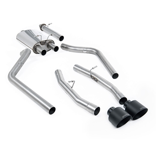 Milltek Standard version (Ingen Cut Out) Cat-Back med 5.5' Cerakote Svarte Enderør Dodge Ram 1500 5th Gen (Hemi V8)