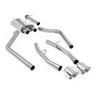 Milltek Standard version (Ingen Cut Out) Cat-Back med 5.5' Polerte Enderør Dodge Ram 1500 5th Gen (Hemi V8)