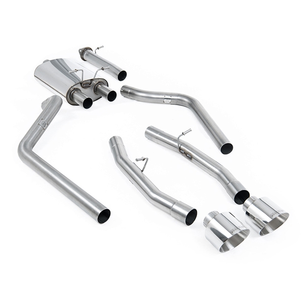 Milltek Standard version (Ingen Cut Out) Cat-Back med 5.5\' Polerte Enderør Dodge Ram 1500 5th Gen (Hemi V8)