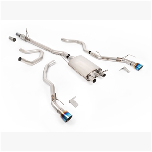 Milltek Downpipe-system med Brente/Blå Titanium-enderør Ford Ranger 2.3 PHEV