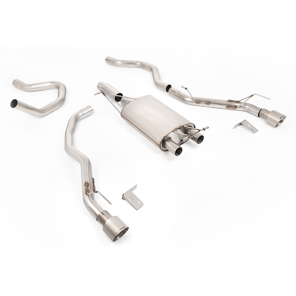 Milltek Front Pipe-Back Med Børstede Titanenderør Til Ford Ranger 2.3 PHEV