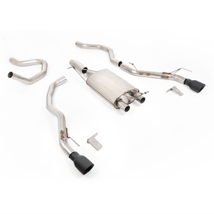 Milltek Front Pipe-Back Med Cerakote Sorte Enderør Til Ford Ranger 2.3 PHEV