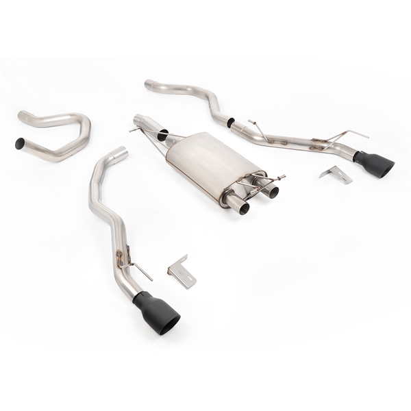 Milltek Front Pipe-Back Med Cerakote Sorte Enderør Til Ford Ranger 2.3 PHEV
