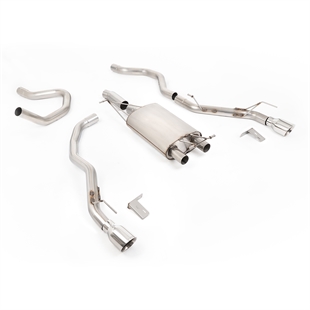 Milltek Front Pipe-Back Med Polerte Enderør Til Ford Ranger 2.3 PHEV