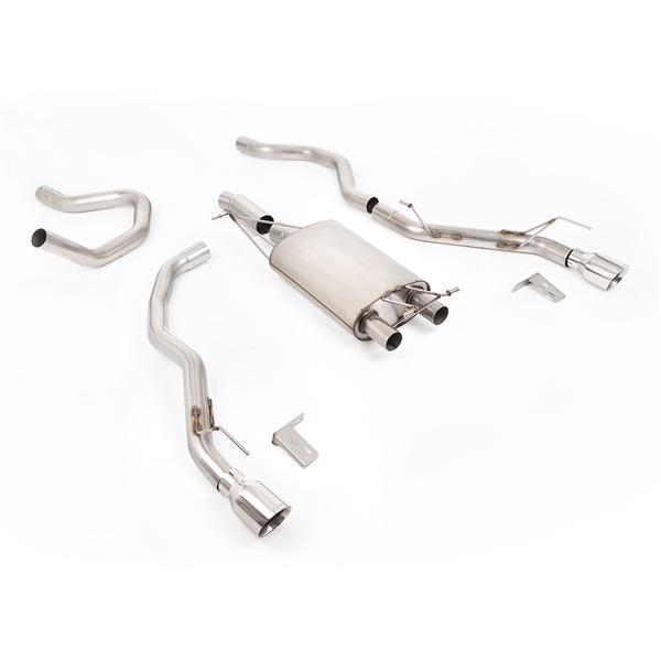Milltek Front Pipe-Back Med Polerte Enderør Til Ford Ranger 2.3 PHEV