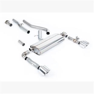 Milltek (GPF Modeller) - OPF/GPF Bak (Ventilstyrt) med GT-139 Polerte Endestusser Hyundai/Kia Kona N