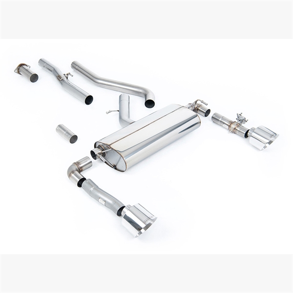 Milltek (GPF Modeller) - OPF/GPF Bak (Ventilstyrt) med GT-139 Polerte Endestusser Hyundai/Kia Kona N
