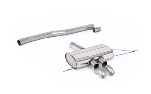 Milltek Ikke-Resonert (høyere) OPF/GPF Bakre System for Standard- eller Sportsdiffuser med Nedovervendte Enderør Mini Cooper S MK4 F66