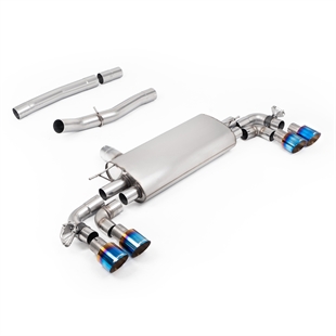 Milltek PF/GPF Bak System med Brent/Blå Titan Tupper BMW 1 Series M135i F70