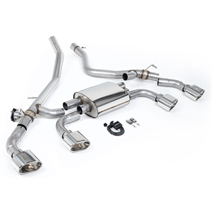 Milltek Aksel-Bak System (Ventilstyrt) med Polerte Ovale Ender Range Rover Sport P440/460/510/550e L461(Hybrid)