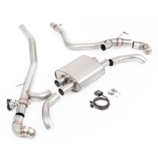 Milltek Axle Back System med Nedovervendte Enderør til OE Støtfanger Range Rover Vogue L460 P440/460/510/550e (SWB & LWB)