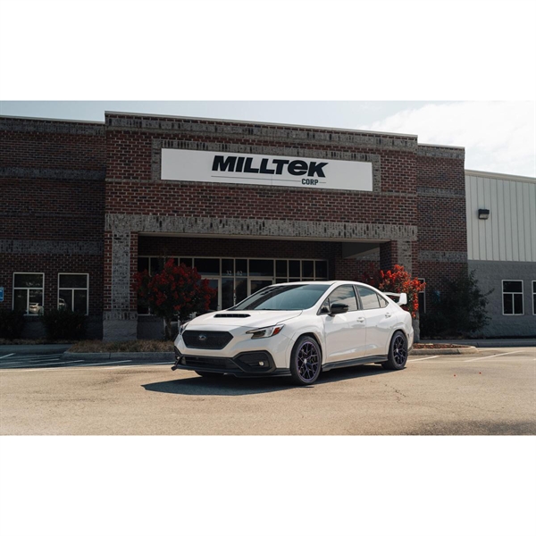 Milltek Resonert Cat-Back med Børstede Titanium Endestusser Subaru Impreza WRX VB 2.4T Boxer (Kun USDM)