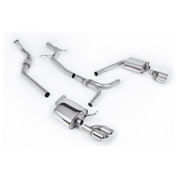 Milltek Cat-back Audi A4 2.0 TFSI S line B8 (2WD and quattro Tiptronic-only) Saloon & Avant