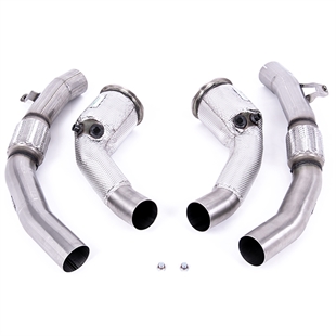 Milltek Large Bore Downpipe & Hi Flow Sports Cat Audi S8 D5 (Non OPF/GPF US/ROW Models)