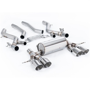 Milltek OPF/GPF-Baksystem Med Midtre Resonator-Bypass Og GT-115 Polerte Endestusser Til BMW 2-Serie M2 Coupé (G87 S58 OPF/GPF-Modeller)