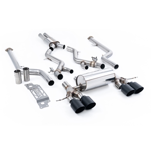 Milltek Resoneret Cat-Back med GT-115 Cerakote Sorte Enderør BMW 2 Series G87 M2