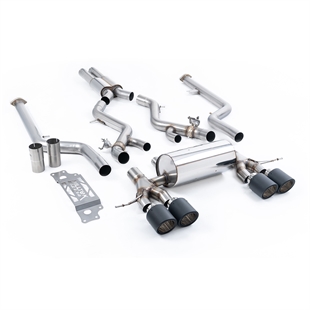 Milltek Resoneret Cat-Back med JET-115 Carbon Enderør BMW 2 Series G87 M2