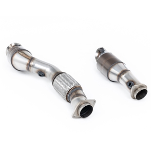 Milltek Large Bore Downpipe og Hi-Flow Sportskatalysatorsystem Type 102 mm Til BMW 2-serie M2 Coupé (G87 S58 NAS Ikke-OPF/GPF-modeller)