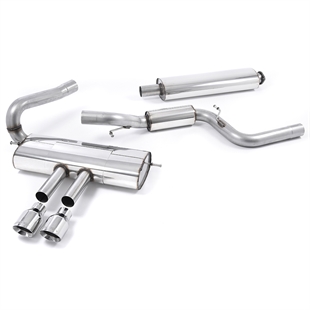 Milltek Resonansdempet (Mer Stillegående) Cat-back Eksosanlegg Ford Focus MK3 ST Med Polerte Enderør