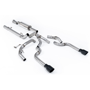 Milltek Road+ Cat-Back med Doble Cerakote Svarte Enderør Ford F150 5.0 V8 Supercrew